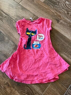 Pete the cat pink dress 3t